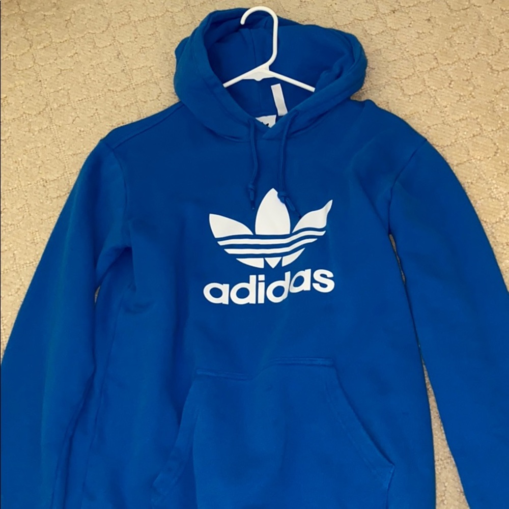 blue adidas hoodie